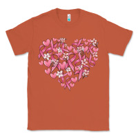 Copper breast cancer awareness heart Classic Tee - MaliasSmallBusiness