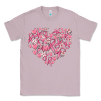 Lilac breast cancer awareness heart Classic Tee - MaliasSmallBusiness