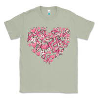 Matcha breast cancer awareness heart Classic Tee - MaliasSmallBusiness