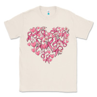 Natural breast cancer awareness heart Classic Tee - MaliasSmallBusiness