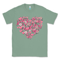 Sage breast cancer awareness heart Classic Tee - MaliasSmallBusiness