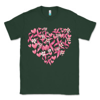 Sports Green breast cancer awareness heart Classic Tee - MaliasSmallBusiness