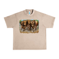 French Oak 3 red angus bulls Urban Heavy Tee - LillyAllenDesigns