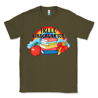 Army Green back to school hello kindergarten 3200x2400 Classic Tee - AdoDesignShop
