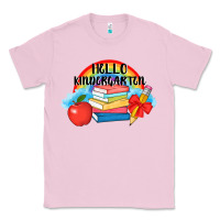 Bubblegum Pink back to school hello kindergarten 3200x2400 Classic Tee - AdoDesignShop
