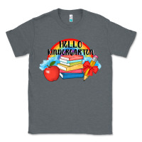 Charcoal Heather back to school hello kindergarten 3200x2400 Classic Tee - AdoDesignShop