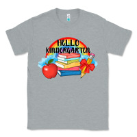 Heather Grey back to school hello kindergarten 3200x2400 Classic Tee - AdoDesignShop