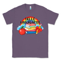 Lavender back to school hello kindergarten 3200x2400 Classic Tee - AdoDesignShop