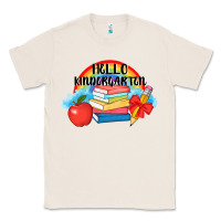 Natural back to school hello kindergarten 3200x2400 Classic Tee - AdoDesignShop
