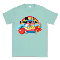 Seafoam back to school hello kindergarten 3200x2400 Classic Tee - AdoDesignShop