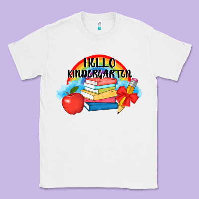 Back To School Hello Kindergarten 3200x2400 Classic Tee Designed By Adodesignshop