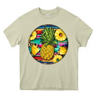 Mossy pineapple leopard Heavy Core Tee - BarkalooDesign