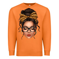 Carrot caucasian leopard messy bun Premium Sweatshirt - texasbilliewilder