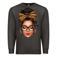 Smoke caucasian leopard messy bun Premium Sweatshirt - texasbilliewilder