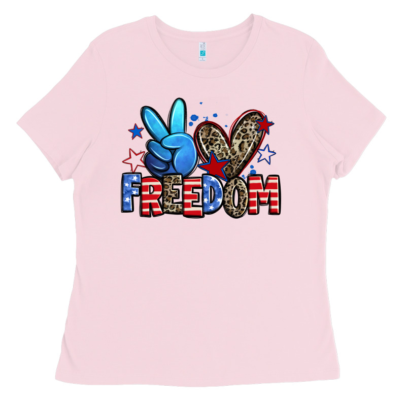 Peace Love Freedom Ladies Tee by Zillion Design Studio | Teevron