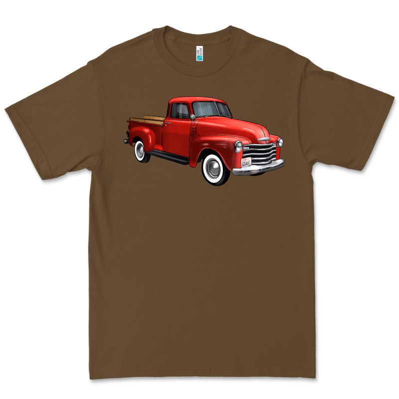 Western Red Truck Right 34 View 1 Premium Tee by FaDigitalArtStudio | Teevron