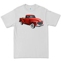 Dove Grey western red truck right 34 view 1 Premium Tee - FaDigitalArtStudio