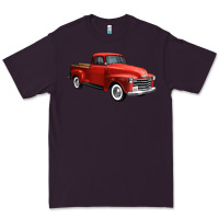 Plum western red truck right 34 view 1 Premium Tee - FaDigitalArtStudio