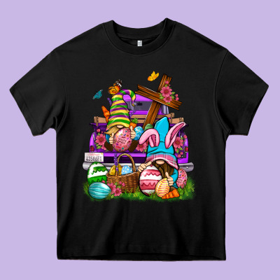 Easter Gnomies Truck Easter Day Heavy Core Tee Designed By Neo Western