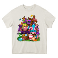 Cream Easter gnomies truck Easter Day Heavy Core Tee - Neo Western