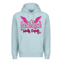Blue Mist Not all heroes wear capes Cancer Awareness Premium Hoodie - HowdyJamesFarm