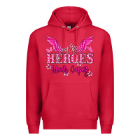 Cardinal Not all heroes wear capes Cancer Awareness Premium Hoodie - HowdyJamesFarm