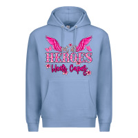 Colony Blue Not all heroes wear capes Cancer Awareness Premium Hoodie - HowdyJamesFarm