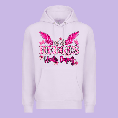 Not All Heroes Wear Capes Cancer Awareness Premium Hoodie Designed By Howdyjamesfarm