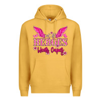 Mustard Not all heroes wear capes Cancer Awareness Premium Hoodie - HowdyJamesFarm