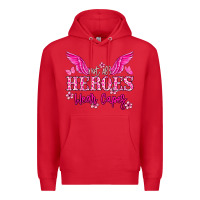 Red Not all heroes wear capes Cancer Awareness Premium Hoodie - HowdyJamesFarm