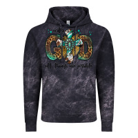 Cloud Black with god all things are possible gemstone cross Vintage Hoodie - Jasminsmagicworld
