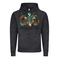With God All Things Are Possible Gemstone Cross Vintage Hoodie | Teevron