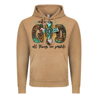 Vintage Camel with god all things are possible gemstone cross Vintage Hoodie - Jasminsmagicworld