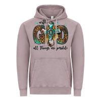 Vintage Zinc with god all things are possible gemstone cross Vintage Hoodie - Jasminsmagicworld