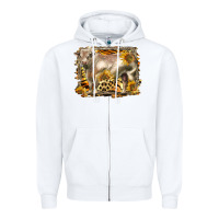 White western charolais bull Zipper Hoodie - LillyAllenDesigns