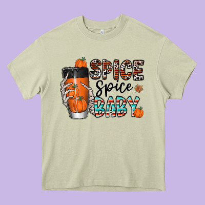 Spice Spice Baby Heavy Core Tee Designed By Cowhidedigitalart
