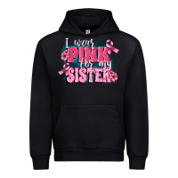 Black i wear pink for my sister Urban Hoodie - FaDigitalArtStudio