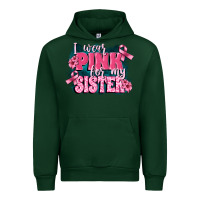 Forest Green i wear pink for my sister Urban Hoodie - FaDigitalArtStudio