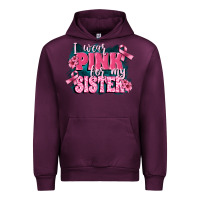 Mauve Wine i wear pink for my sister Urban Hoodie - FaDigitalArtStudio
