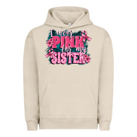 Pigment French Oak i wear pink for my sister Urban Hoodie - FaDigitalArtStudio