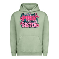 Pigment Oil Green i wear pink for my sister Urban Hoodie - FaDigitalArtStudio