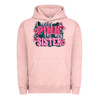 Pigment Salmon i wear pink for my sister Urban Hoodie - FaDigitalArtStudio