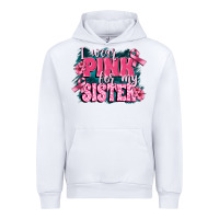 White i wear pink for my sister Urban Hoodie - FaDigitalArtStudio