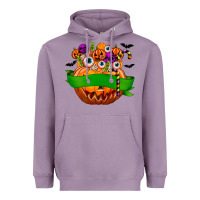 Lavender Personalized Boy Halloween Candy Heavyweight Hoodie - texasbilliewilder