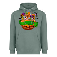 Sage Personalized Boy Halloween Candy Heavyweight Hoodie - texasbilliewilder