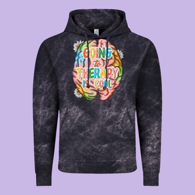 Going To Therapy Is Cool Vintage Hoodie Designed By Nancycooperartshop