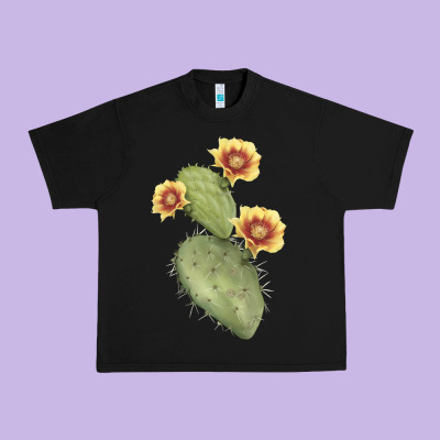 Opuntia Phaeacantha Urban Heavy Tee Designed By Lillyallendesigns