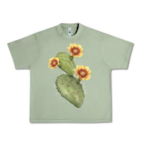 Oil Green opuntia phaeacantha Urban Heavy Tee - LillyAllenDesigns