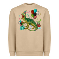 Mushroom party t rex Heavyweight Sweatshirt - MaliasSmallBusiness