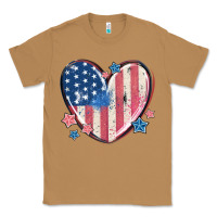 Toasted Coconut usa heart Classic Tee - MaliasSmallBusiness